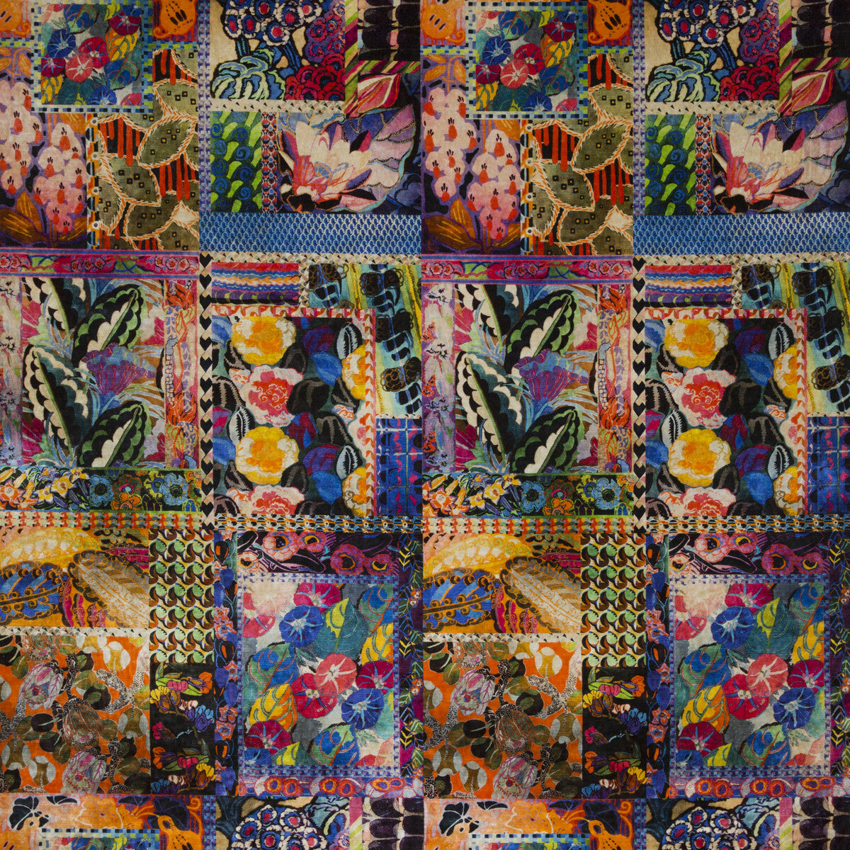 G P & J BAKER BP10629.1.0 BARCELONA MULTI Fabric - Eade's Wallpaper