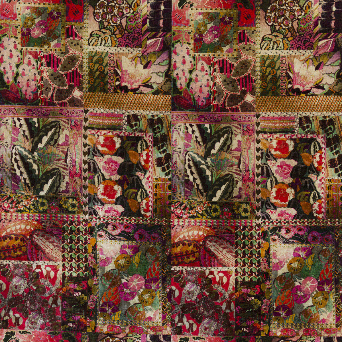 G P & J BAKER BP10629.3.0 BARCELONA MAGENTA Fabric - Eade's Wallpaper