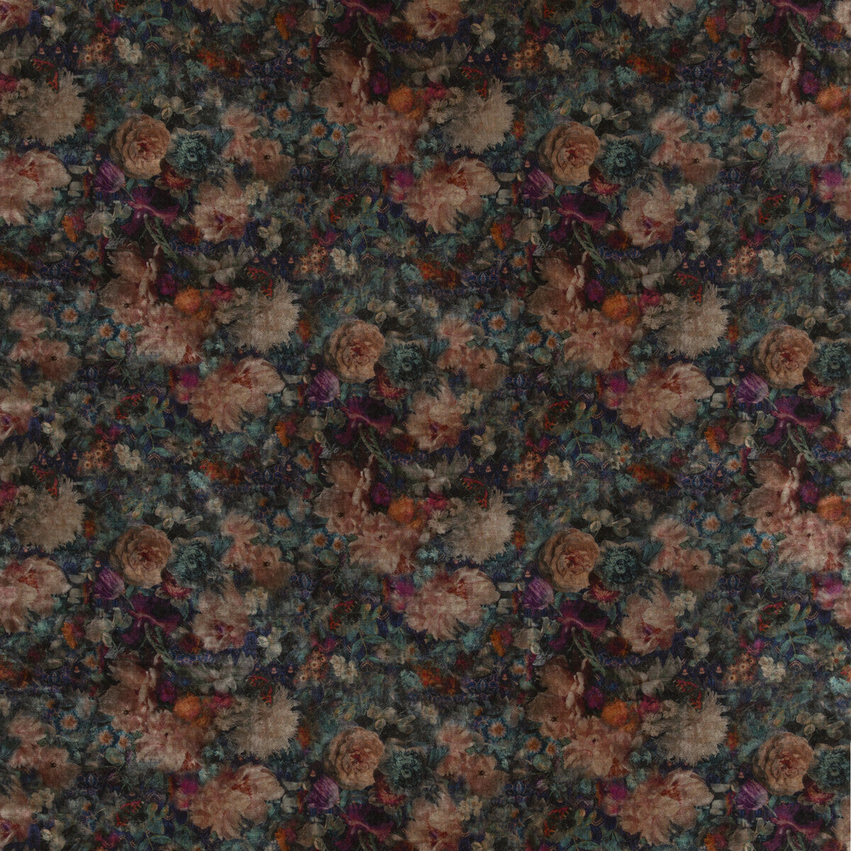 G P & J BAKER BP10642.3.0 ROYAL GARDEN VELVET JEWEL Fabric - Eade's Wallpaper