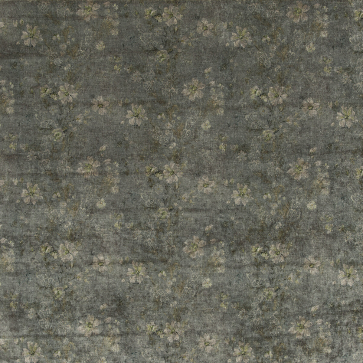 G P & J BAKER BP10644.2.0 QUEEN'S GARDEN VELVET VERDIGRIS Fabric - Eade's Wallpaper