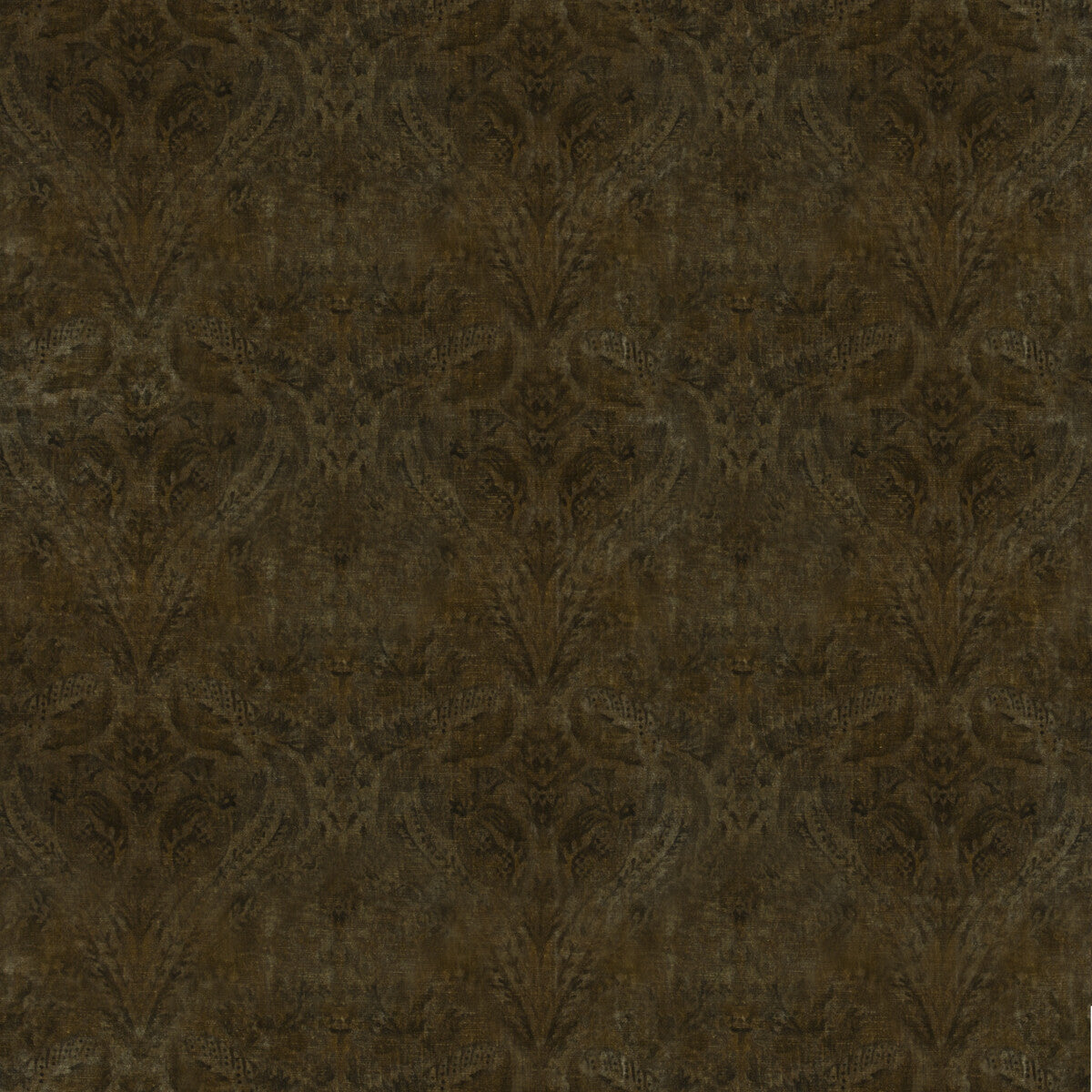 G P & J BAKER BP10646.1.0 ROYAL DAMASK VELVET BRONZE Fabric - Eade's Wallpaper