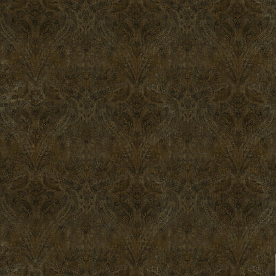 G P & J BAKER BP10646.1.0 ROYAL DAMASK VELVET BRONZE Fabric - Eade's Wallpaper