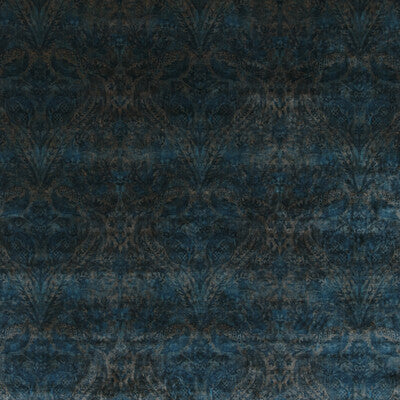 G P & J BAKER BP10646.2.0 ROYAL DAMASK VELVET SAPPHIRE Fabric - Eade's Wallpaper