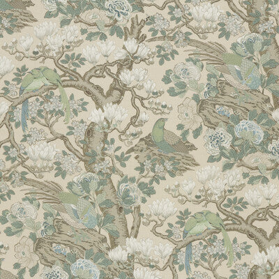 G P & J BAKER BP10773.3.0 ROCKBIRD SIGNATURE SOFT BLUE Fabric - Eade's Wallpaper