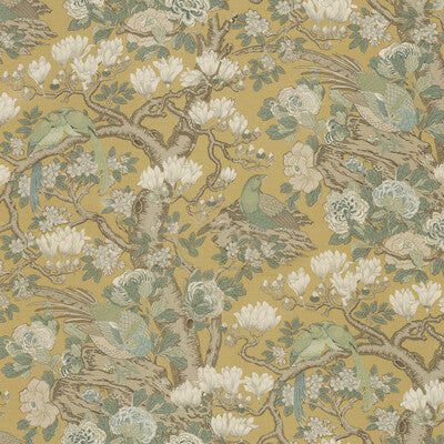 G P & J BAKER BP10773.4.0 ROCKBIRD SIGNATURE OCHRE Fabric - Eade's Wallpaper