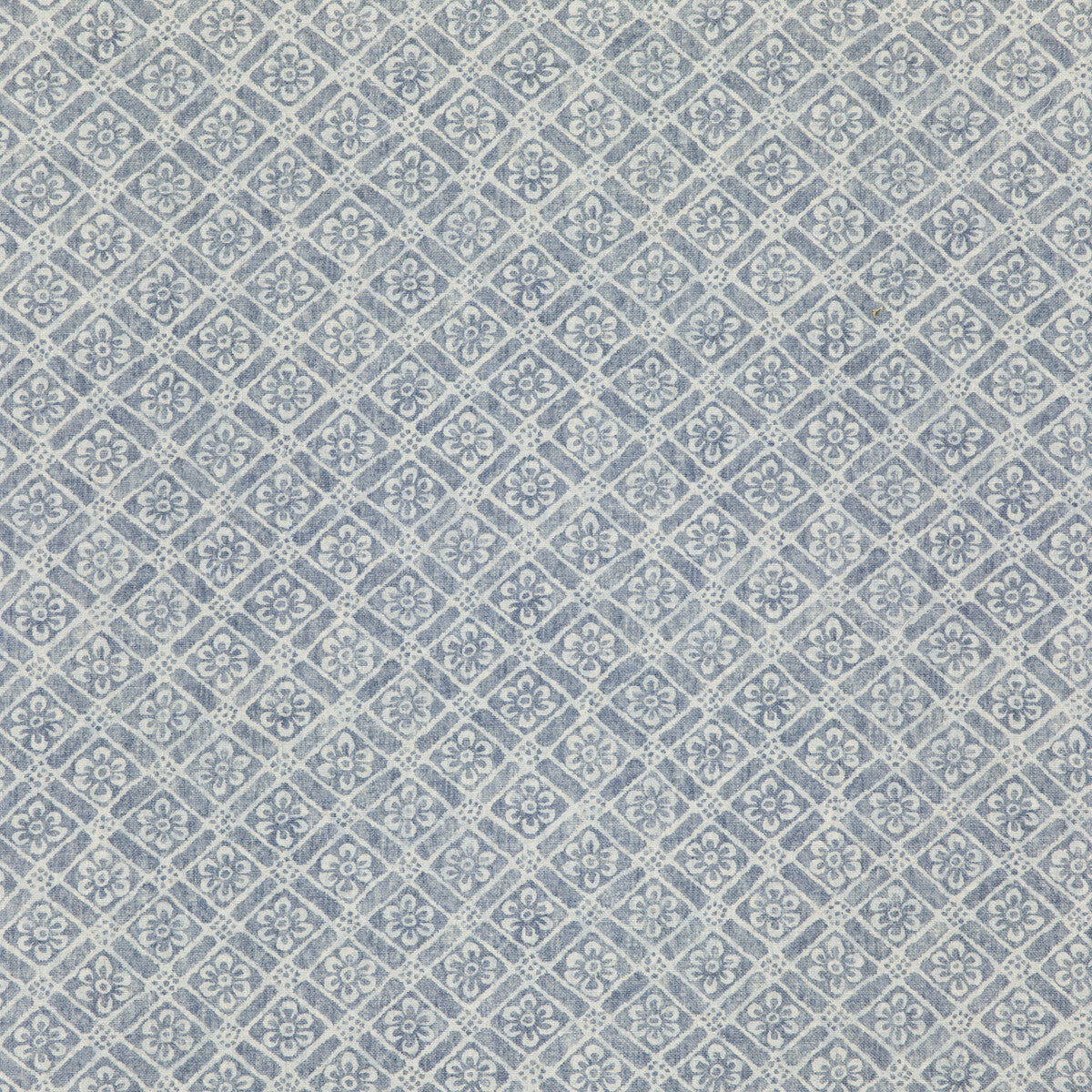 G P & J BAKER BP10775.2.0 MORETON TRELLIS INDIGO Fabric - Eade's Wallpaper