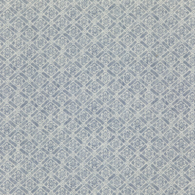 G P & J BAKER BP10775.2.0 MORETON TRELLIS INDIGO Fabric - Eade's Wallpaper