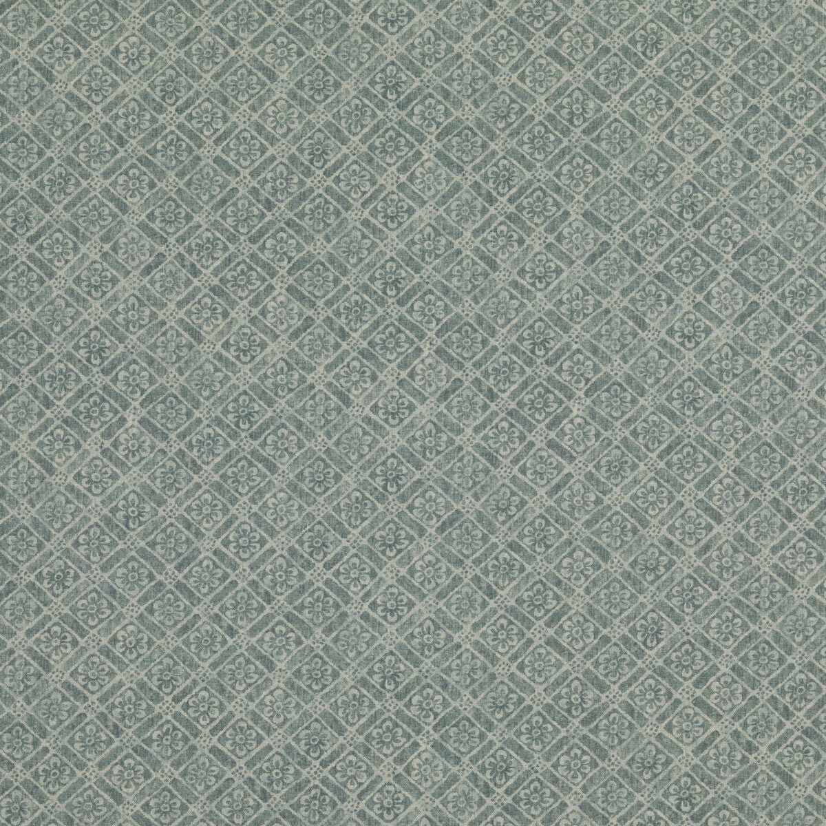 G P & J BAKER BP10775.3.0 MORETON TRELLIS TEAL Fabric - Eade's Wallpaper