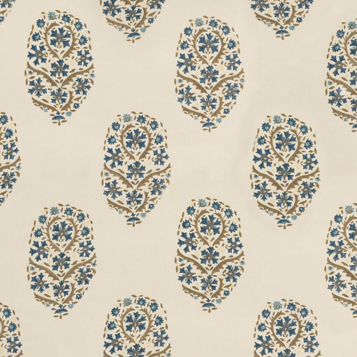 G P & J BAKER BP10795.2.0 AYDON INDIGO Fabric - Eade's Wallpaper