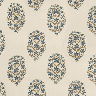 G P & J BAKER BP10795.2.0 AYDON INDIGO Fabric - Eade's Wallpaper