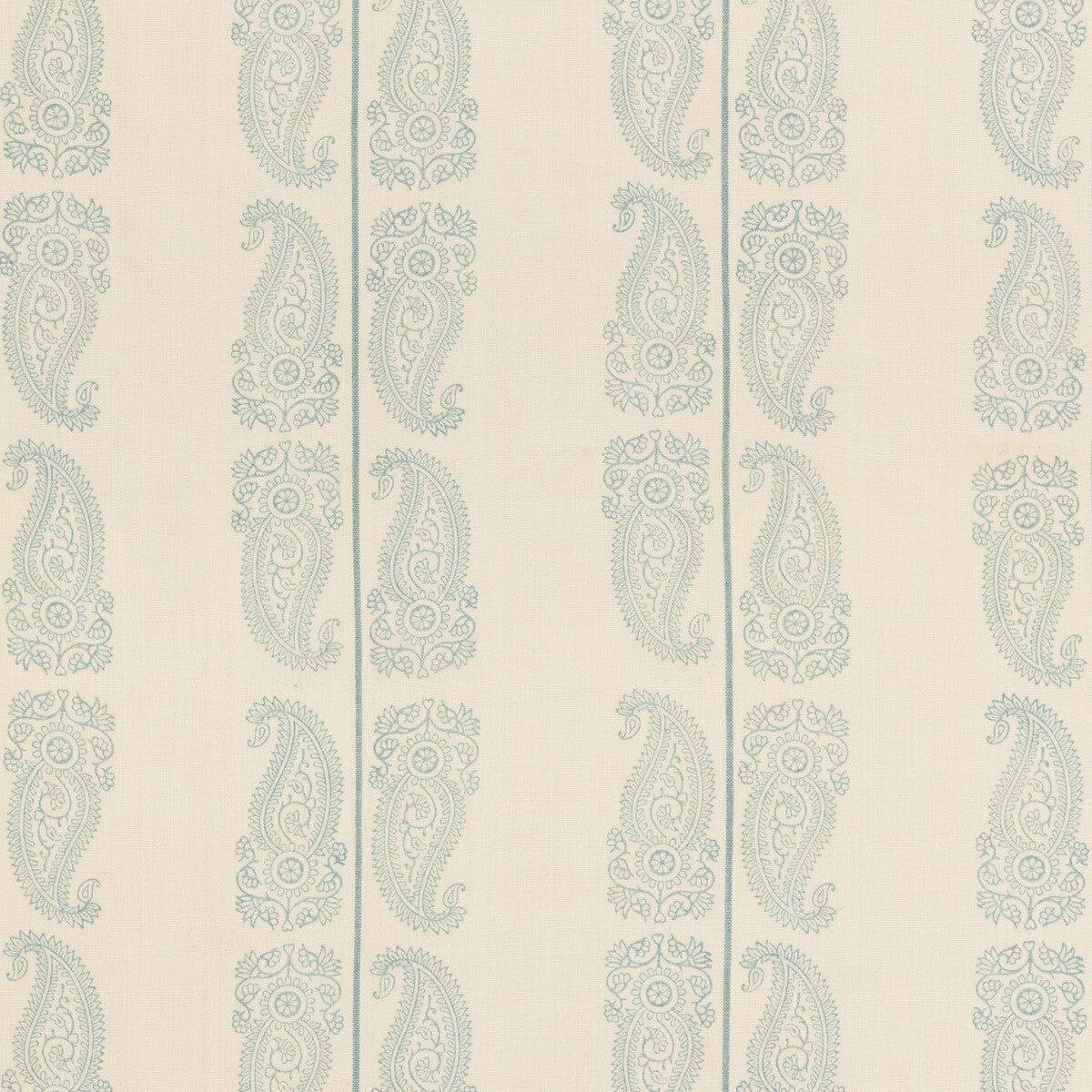 G P & J BAKER BP10796.1.0 CROMER PAISLEY AQUA Fabric - Eade's Wallpaper