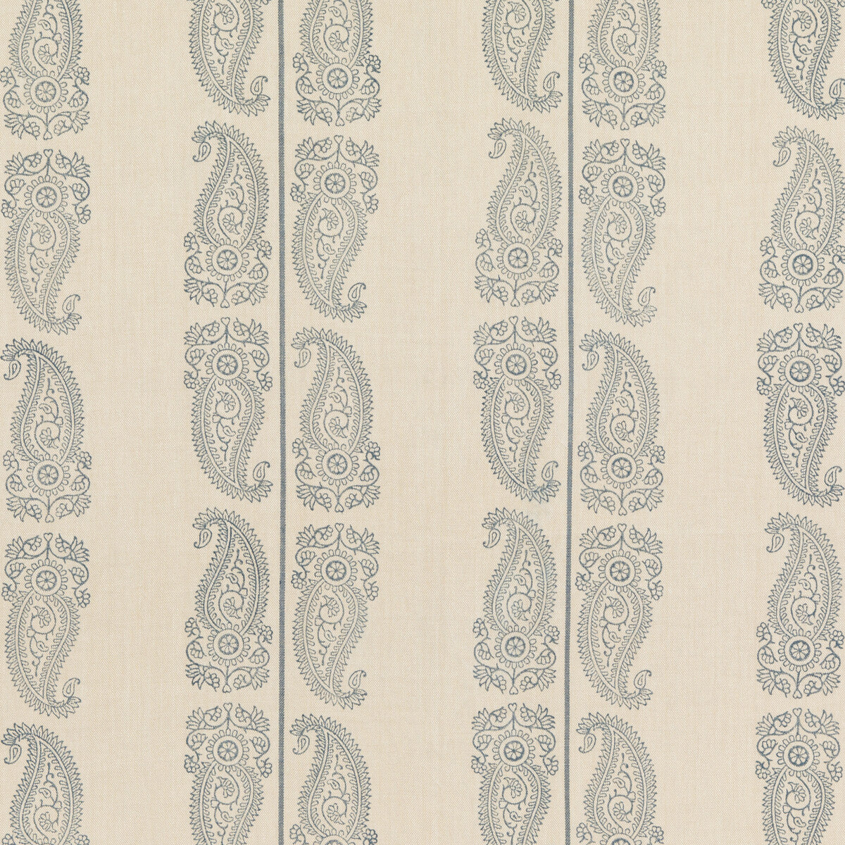 G P & J BAKER BP10796.2.0 CROMER PAISLEY INDIGO Fabric - Eade's Wallpaper