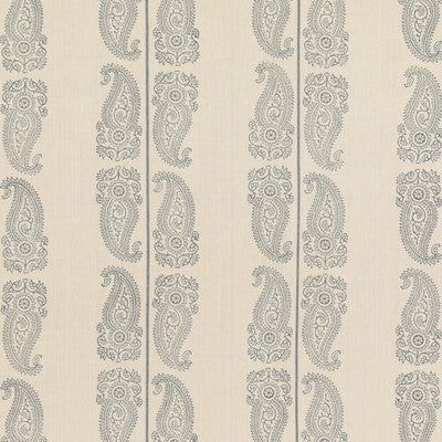 G P & J BAKER BP10796.2.0 CROMER PAISLEY INDIGO Fabric - Eade's Wallpaper