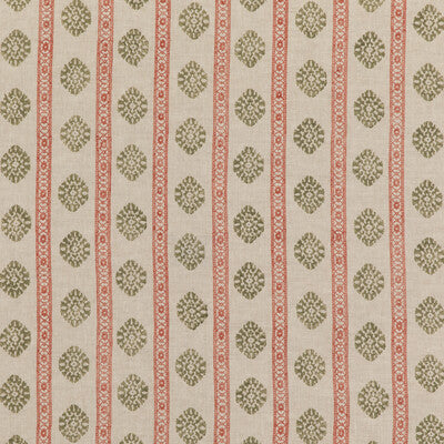 G P & J BAKER BP10821.5.0 ALMA RED/GREEN Fabric - Eade's Wallpaper