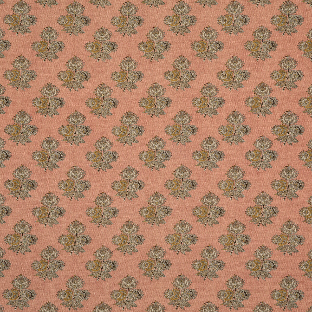 G P & J BAKER BP10823.4.0 POPPY PAISLEY BLUSH Fabric - Eade's Wallpaper