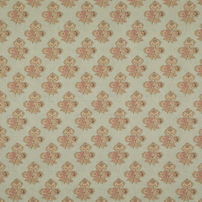 G P & J BAKER BP10823.5.0 POPPY PAISLEY AQUA Fabric - Eade's Wallpaper