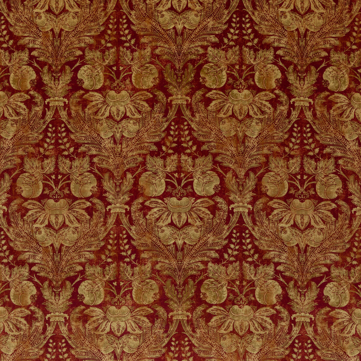 G P & J BAKER BP10829.2.0 LAPURA VELVET INDIAN RED Fabric - Eade's Wallpaper
