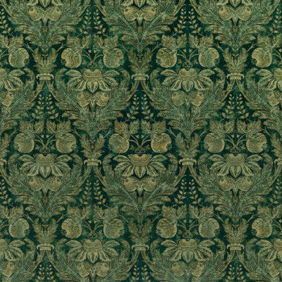 G P & J BAKER BP10829.3.0 LAPURA VELVET EMERALD Fabric - Eade's Wallpaper