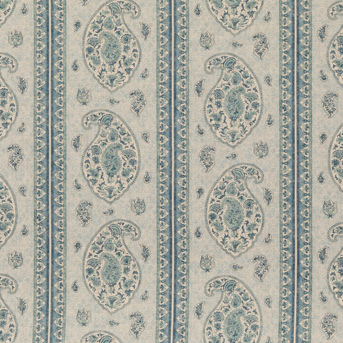 G P & J BAKER BP10831.3.0 COROMANDEL BLUE Fabric - Eade's Wallpaper