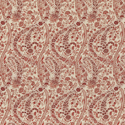 G P & J BAKER BP10835.2.0 BUKHARA PAISLEY RED Fabric - Eade's Wallpaper