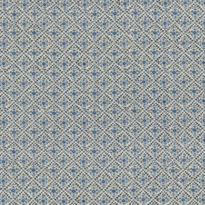G P & J BAKER BP10909.1.0 CAMDEN TRELLIS BLUE Fabric - Eade's Wallpaper