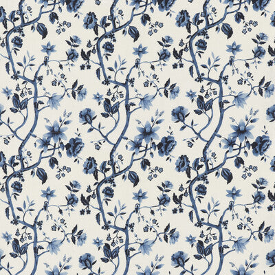 G P & J BAKER BP10910.1.0 PETWORTH INDIGO Fabric - Eade's Wallpaper