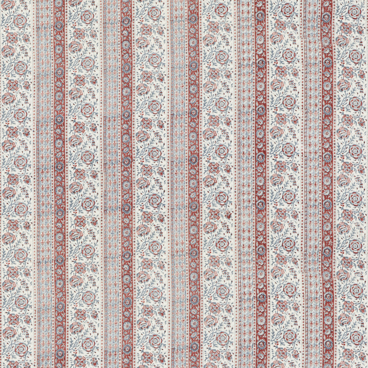 G P & J BAKER BP10912.2.0 TILLINGTON RED/ BLUE Fabric - Eade's Wallpaper