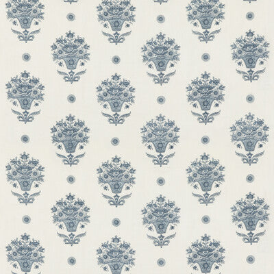 G P & J BAKER BP10913.1.0 PONDICHERRY INDIGO Fabric - Eade's Wallpaper