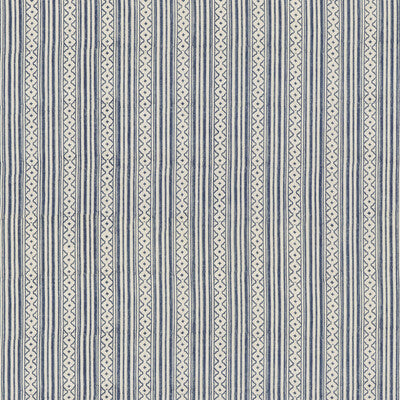 G P & J BAKER BP10914.1.0 EBURY STRIPE BLUE Fabric - Eade's Wallpaper