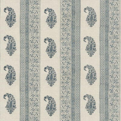G P & J BAKER BP10915.1.0 PORTOBELLO BLUE Fabric - Eade's Wallpaper