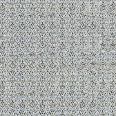 G P & J BAKER BP10920.1.0 ARABESQUE BLUE Fabric - Eade's Wallpaper