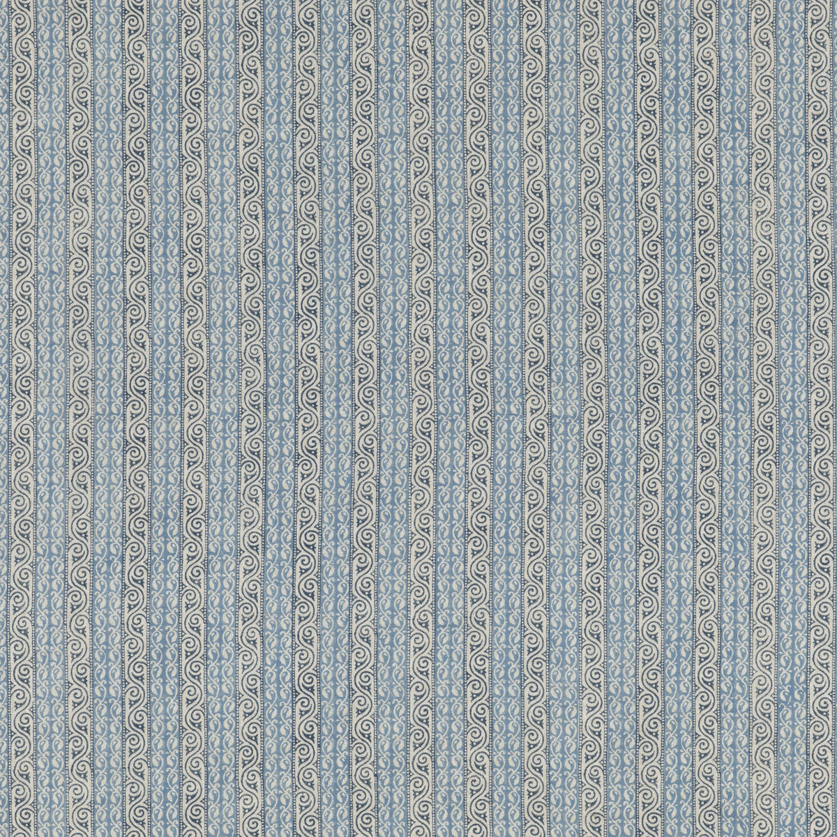 G P & J BAKER BP10921.1.0 TETBURY STRIPE BLUE Fabric - Eade's Wallpaper