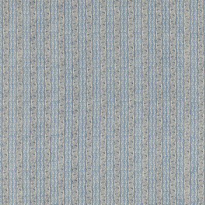G P & J BAKER BP10921.1.0 TETBURY STRIPE BLUE Fabric - Eade's Wallpaper