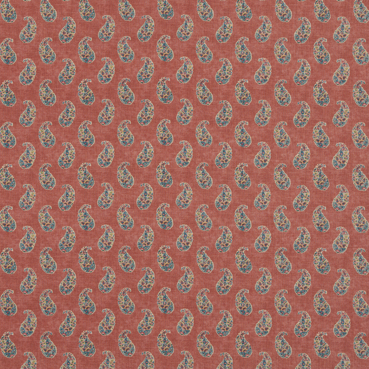 G P & J BAKER BP10930.1.0 PATOLA PAISLEY RED Fabric - Eade's Wallpaper