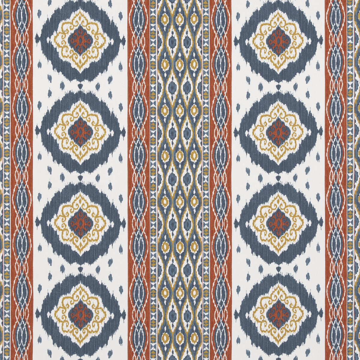 G P & J BAKER BP10936.1.0 CROSBY INDIGO Fabric - Eade's Wallpaper