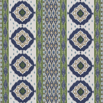 G P & J BAKER BP10936.2.0 CROSBY BLUE/GREEN Fabric - Eade's Wallpaper