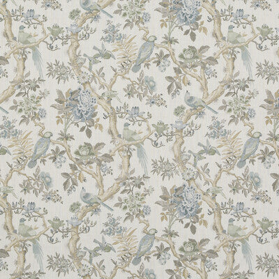 G P & J BAKER BP10948.4.0 ELTHAM AQUA Fabric - Eade's Wallpaper