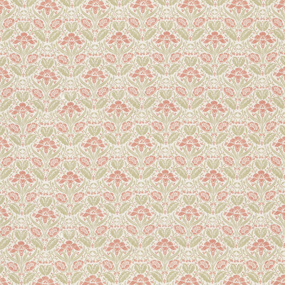 G P & J BAKER BP10968.1.0 IRIS MEADOW COTTON PINK/GREEN Fabric - Eade's Wallpaper