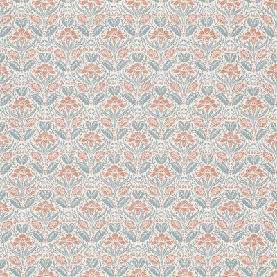 G P & J BAKER BP10968.3.0 IRIS MEADOW COTTON TEAL Fabric - Eade's Wallpaper