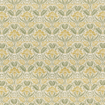 G P & J BAKER BP10979.2.0 IRIS MEADOW YELLOW/GREEN Fabric - Eade's Wallpaper