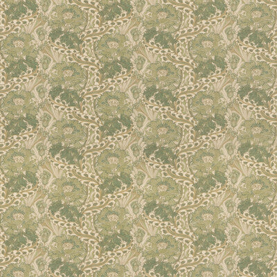 G P & J BAKER BP10983.2.0 LITTLE BRANTWOOD GREEN Fabric - Eade's Wallpaper