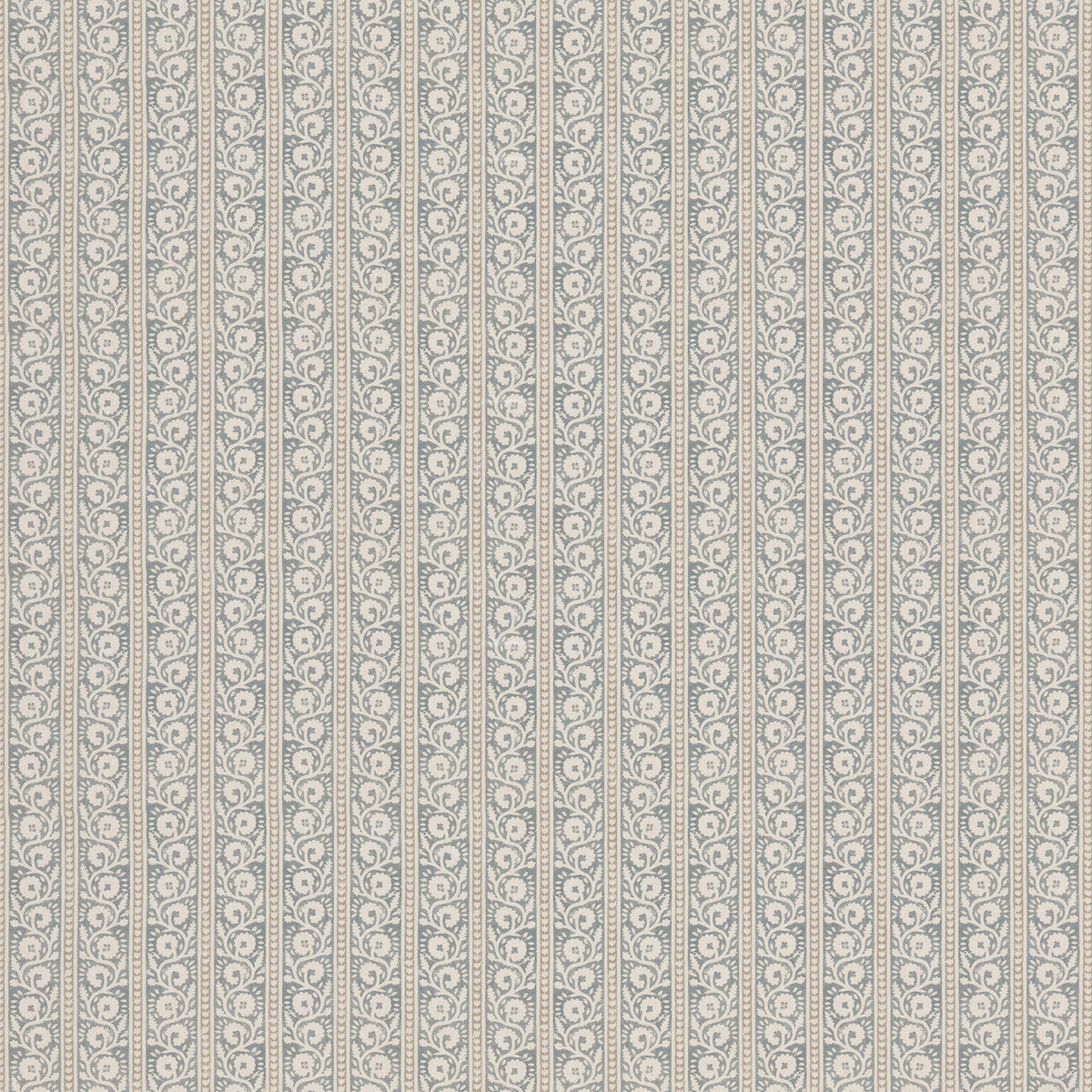 G P & J BAKER BP10999.5.0 BIBURY BLUE Fabric - Eade's Wallpaper