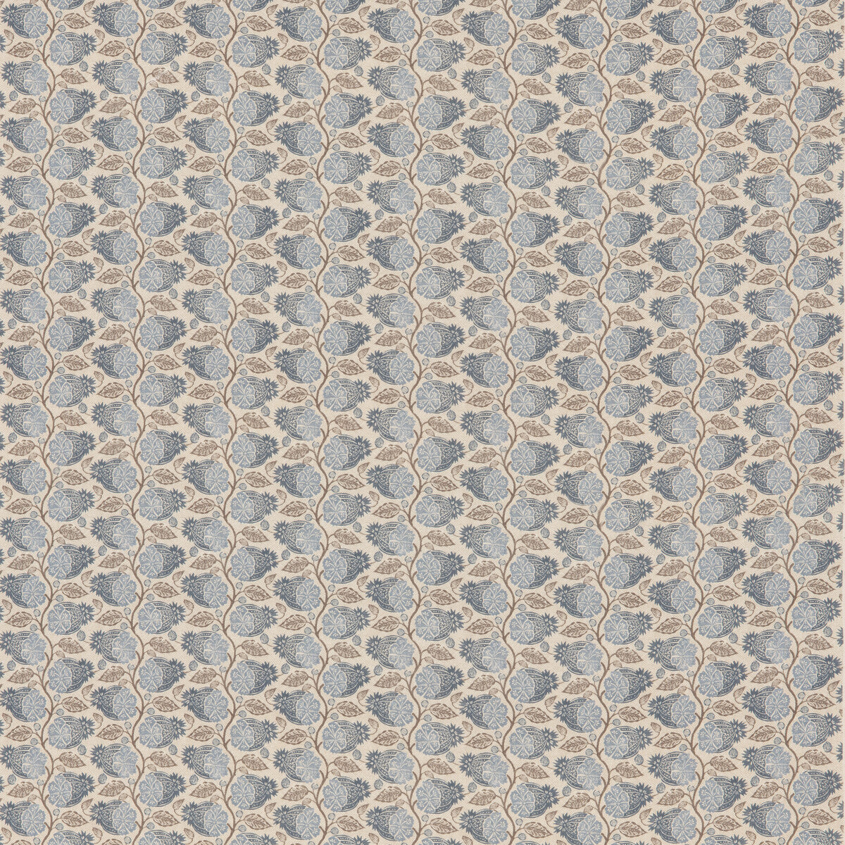 G P & J BAKER BP11000.1.0 CALCOT INDIGO Fabric - Eade's Wallpaper
