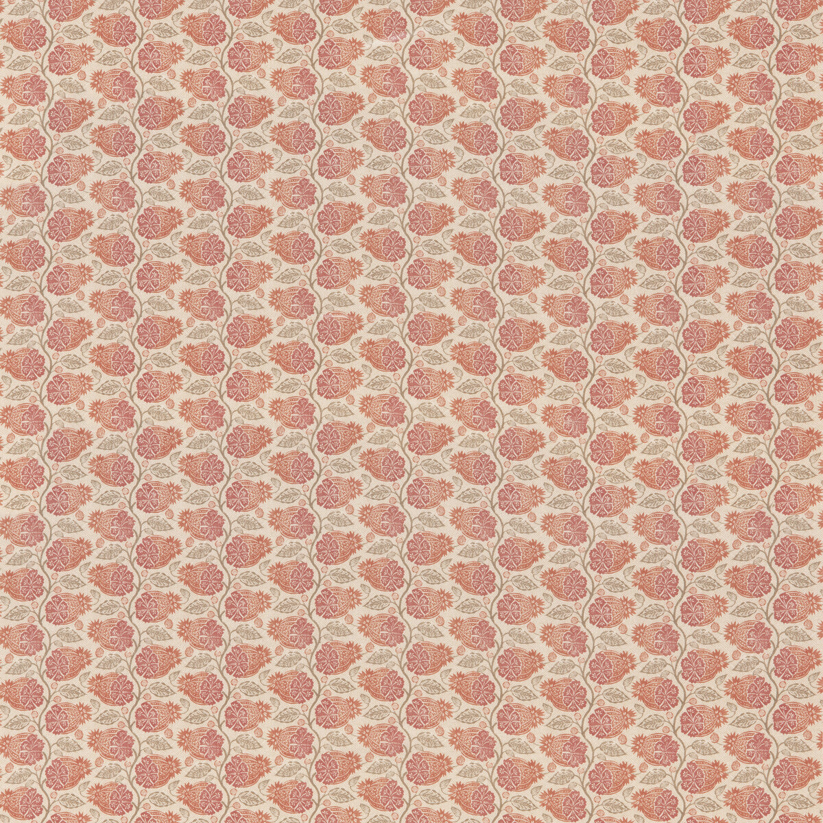 G P & J BAKER BP11000.3.0 CALCOT RED Fabric - Eade's Wallpaper