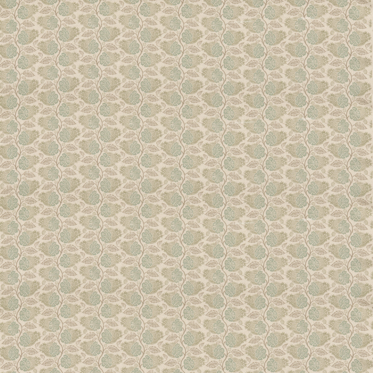 G P & J BAKER BP11000.4.0 CALCOT AQUA Fabric - Eade's Wallpaper