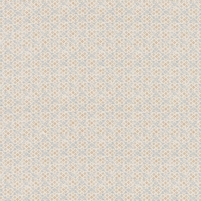 G P & J BAKER BP11001.5.0 GRANTLY BLUE/SAND Fabric - Eade's Wallpaper