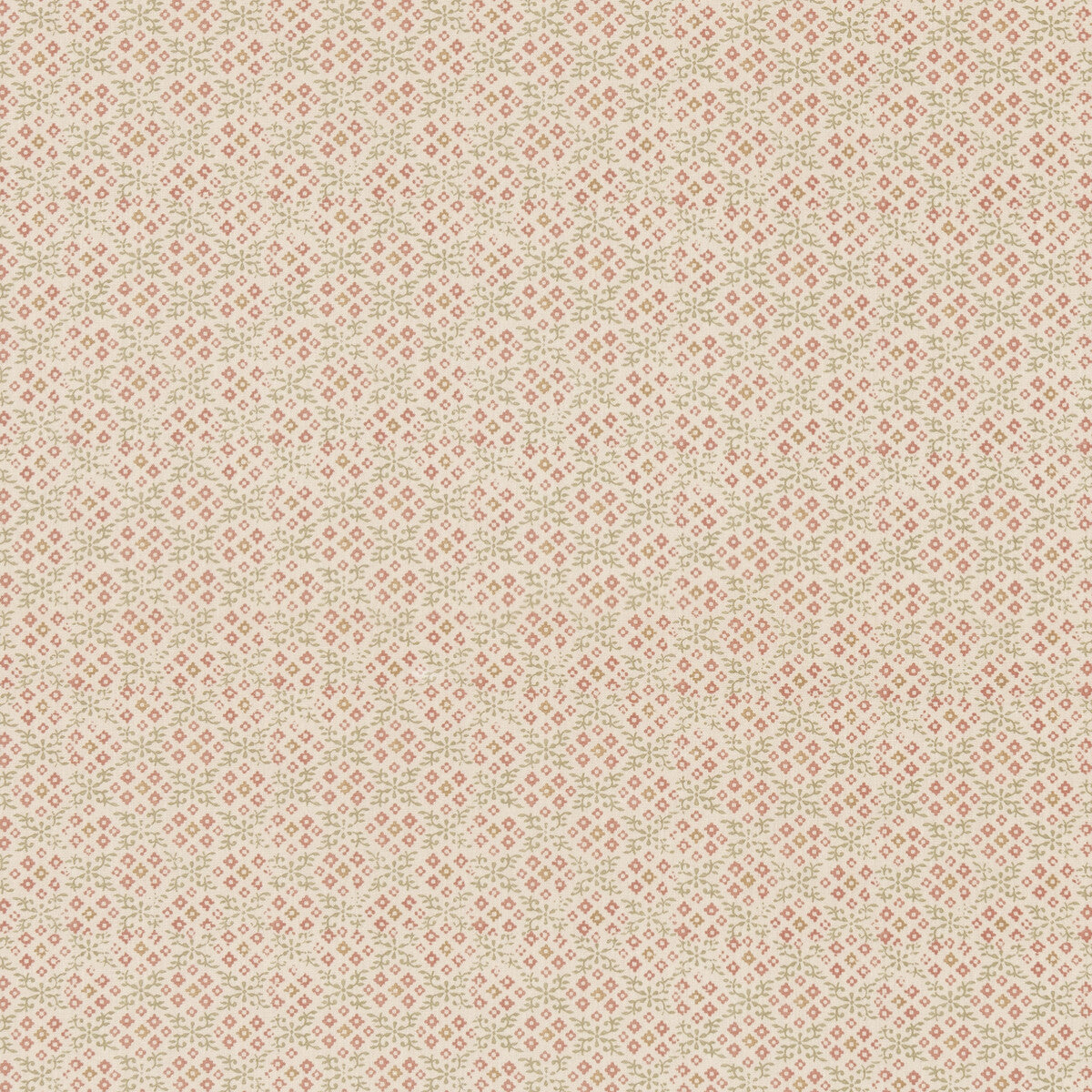 G P & J BAKER BP11001.6.0 GRANTLY GREEN/RED Fabric - Eade's Wallpaper