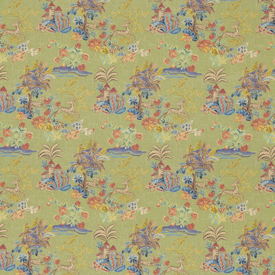 G P & J BAKER BP11048.3.0 KNIGHT'S TALE TEXTURE SPRING GREEN Fabric - Eade's Wallpaper