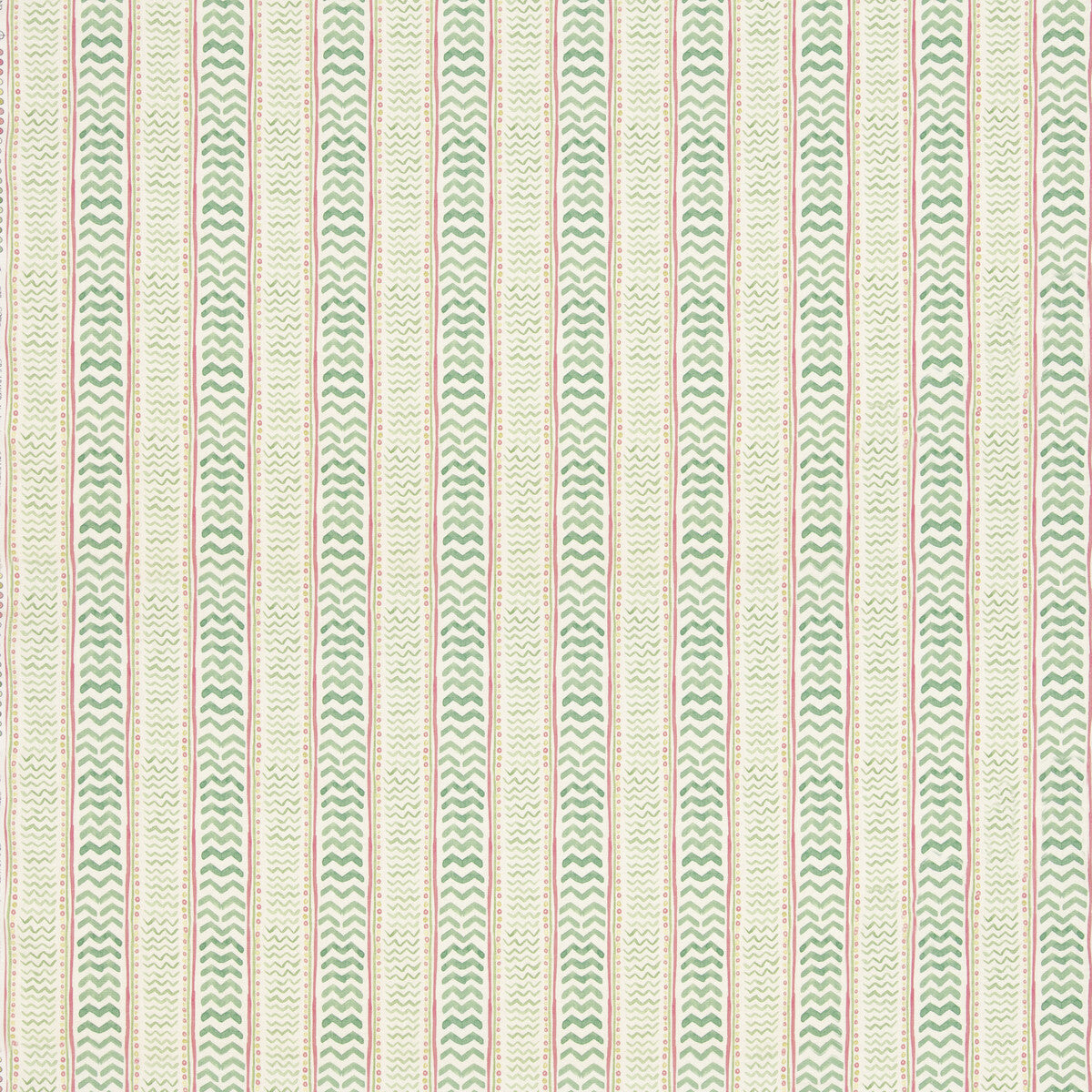 G P & J BAKER BP11050.3.0 WRIGGLE ROOM GREEN/PINK Fabric - Eade's Wallpaper