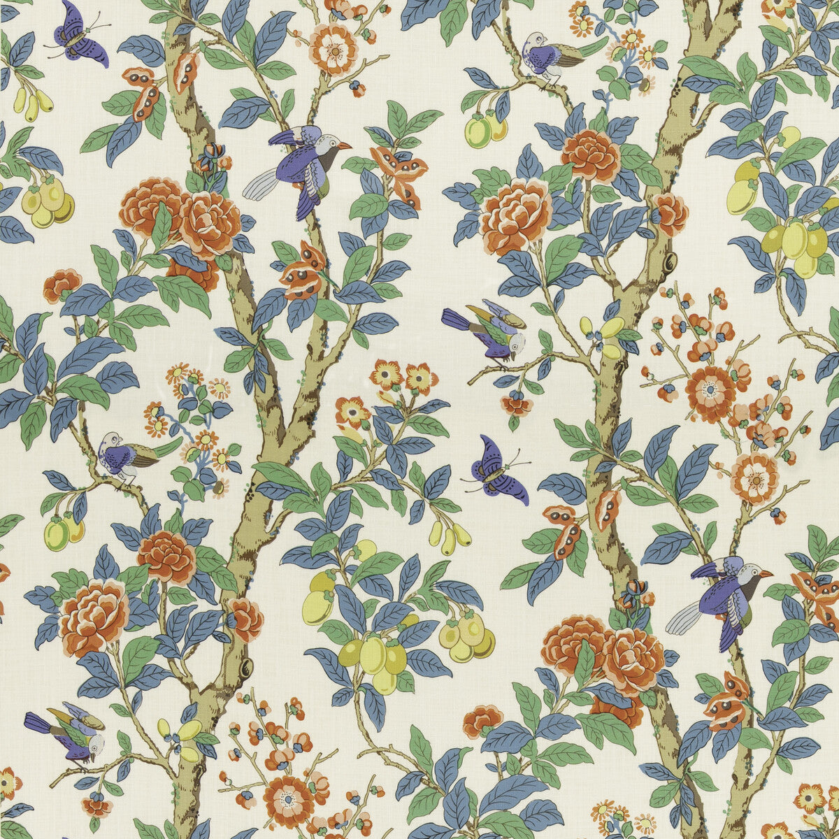 G P & J BAKER BP11072.3.0 ELDON JAZZ Fabric - Eade's Wallpaper